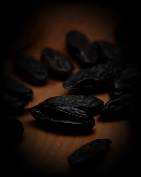 Tonka beans, spilled